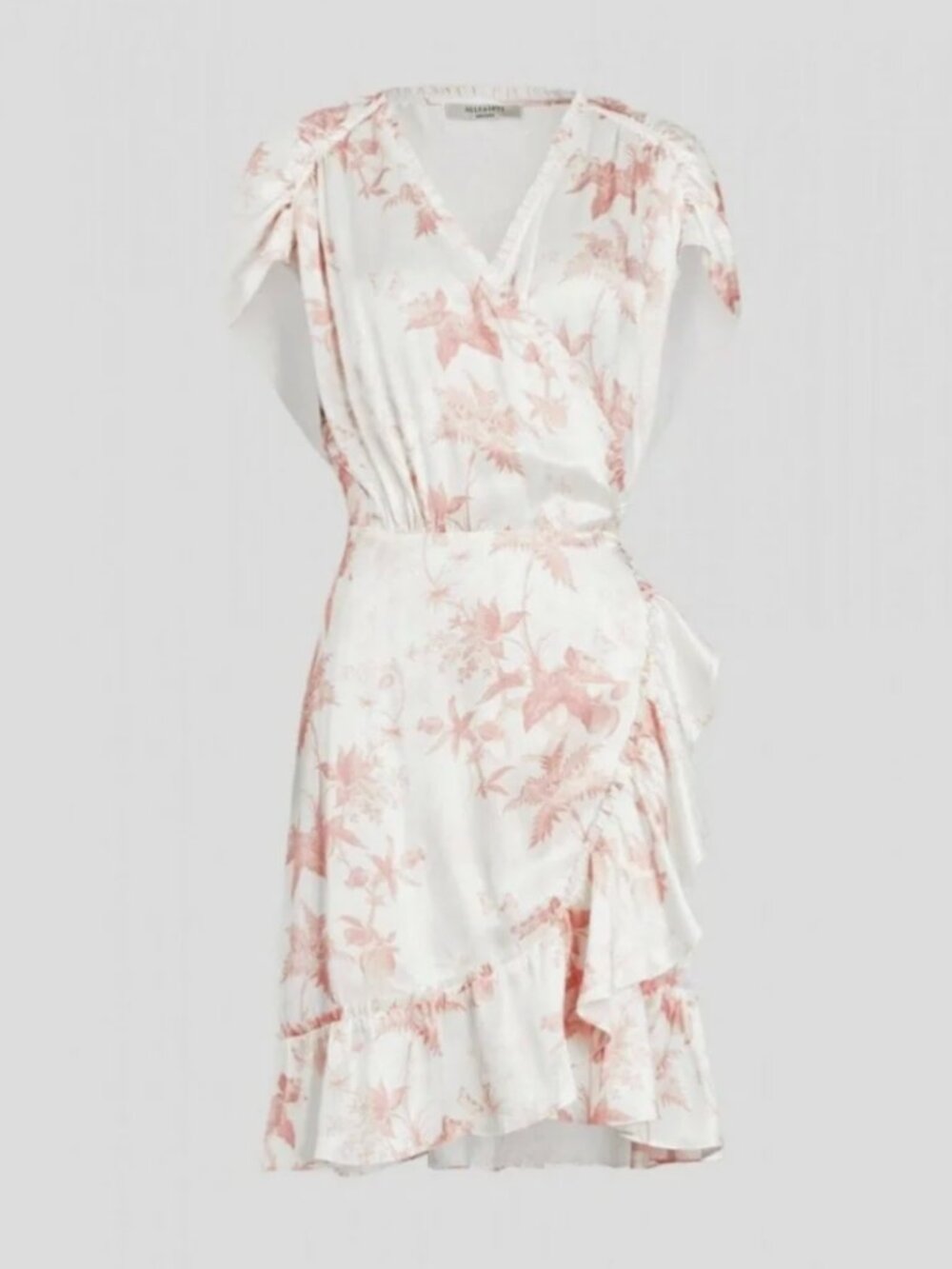 ALLSAINTS - beautiful pink / white dress size 6